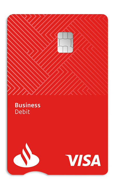 imagem do Cartão de Débito Santander Business