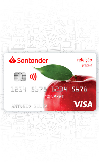 imagem do Cartão Refeição do Santander