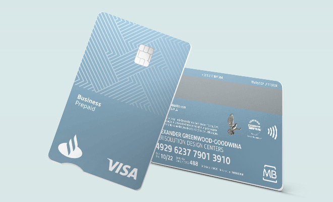 Cartão de Pré-pago Santander  Business