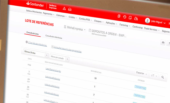 Serviço Recebe Já para empresas no Santander