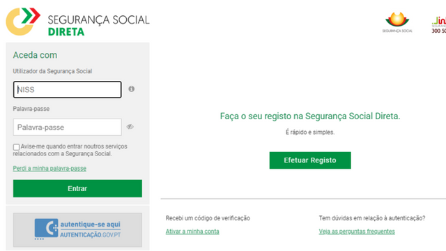 Site Segurança Social