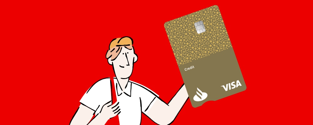 imagem alusiva a cartões de crédito Santander