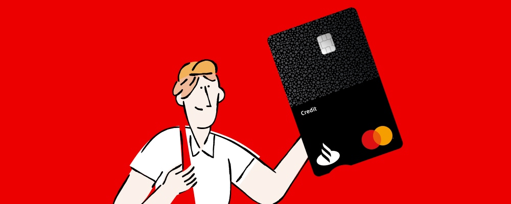 imagem alusiva a cartões de crédito Santander