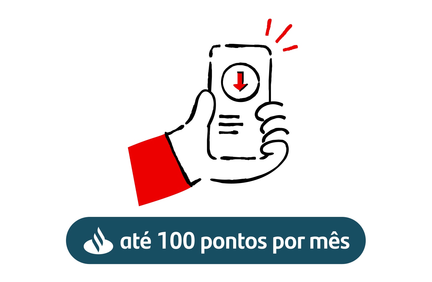 ilustração alusiva a Santander Rewards