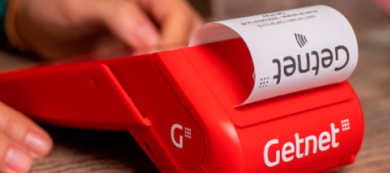 recibo a sair de uma máquina TPA Getnet