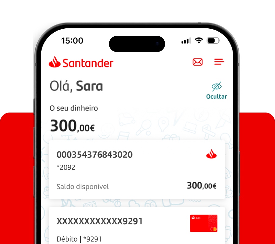ilustração alusiva a App Santander para menores