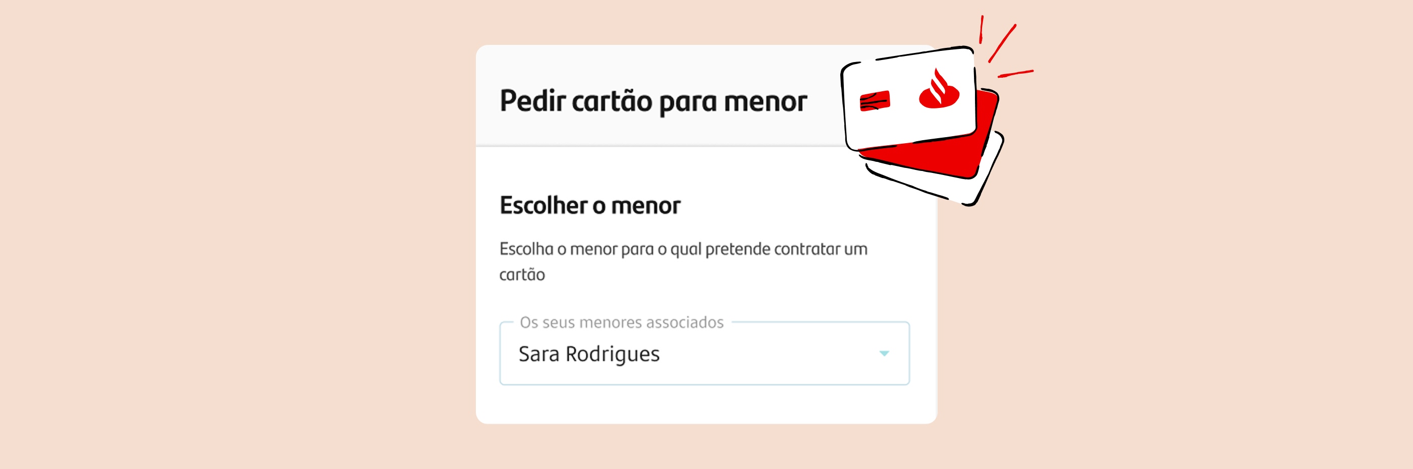 ilustração alusiva a App Santander para menores