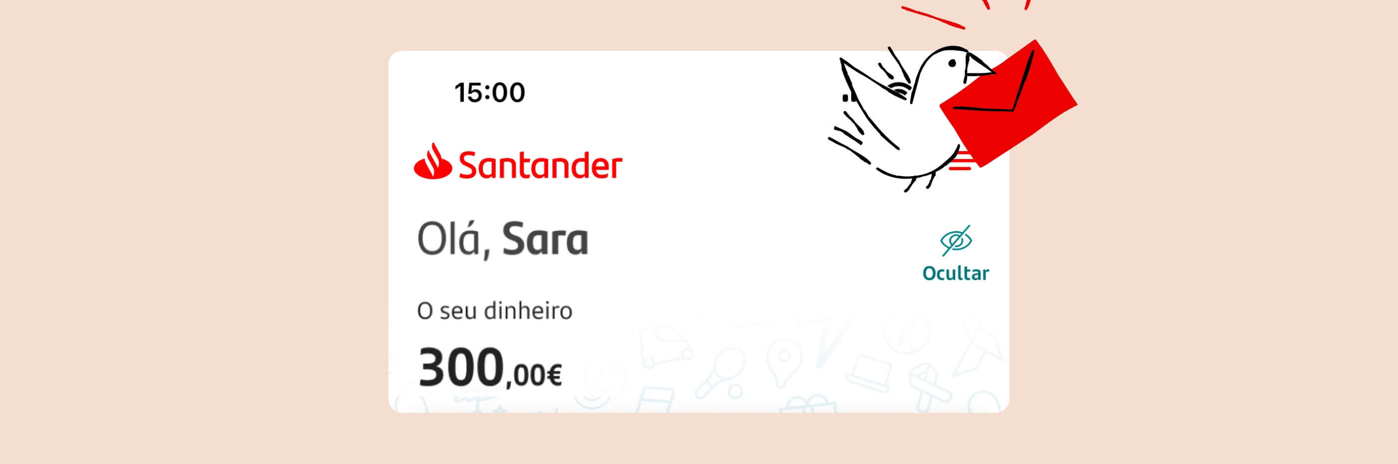 ilustração alusiva a App Santander para menores