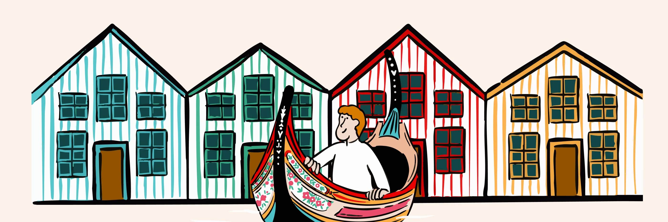 ilustração de WorkCafé Santander em Portugal