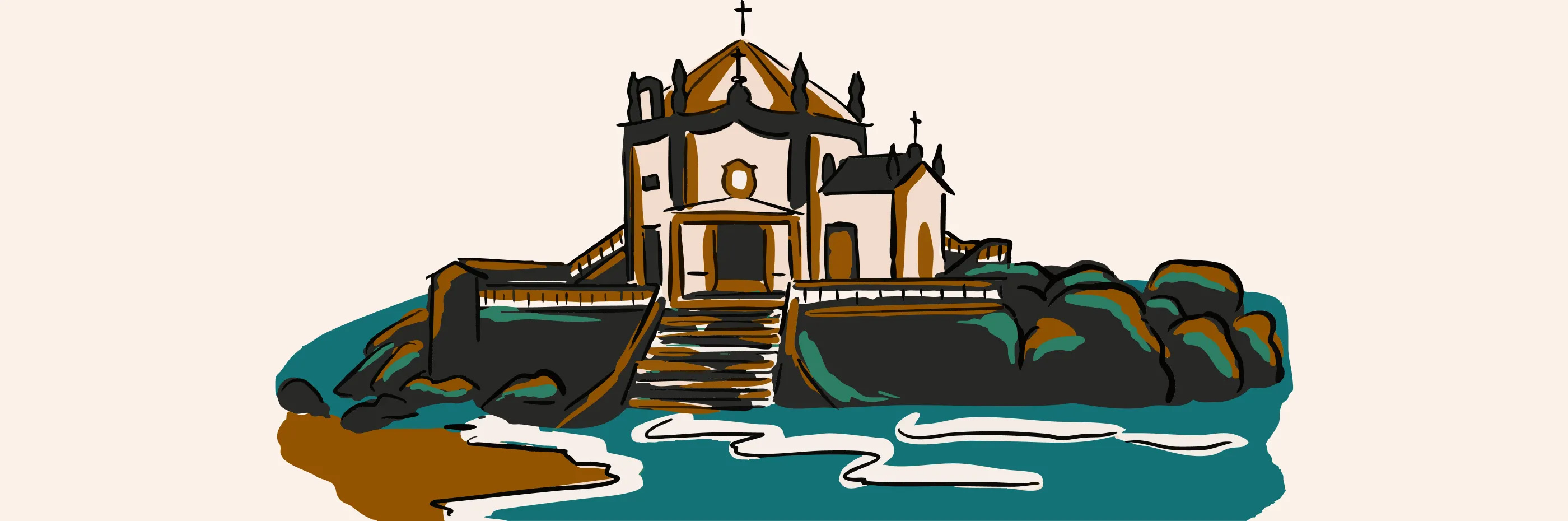 ilustração de WorkCafé Santander em Portugal