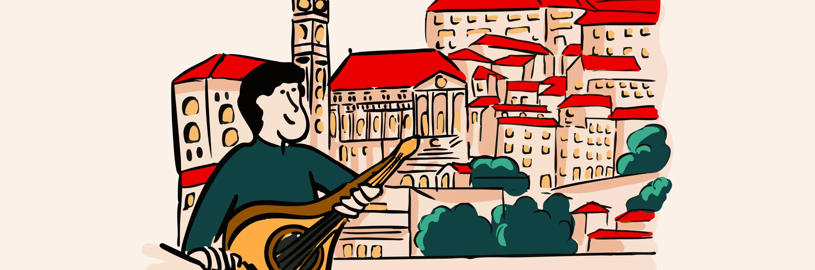 ilustração de WorkCafé Santander em Portugal