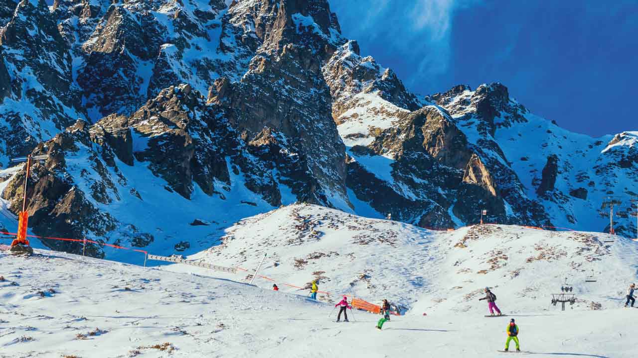 Estância de ski de chamonix mont blanc