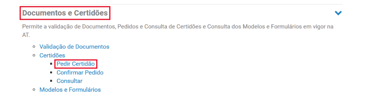 Declaração de Não Dívida - Como pedir Passo 1