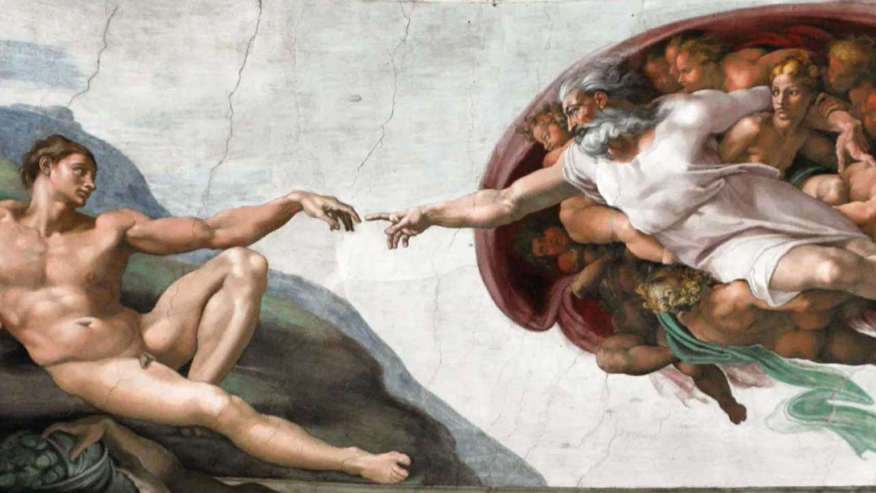 quadro a criação de Adão