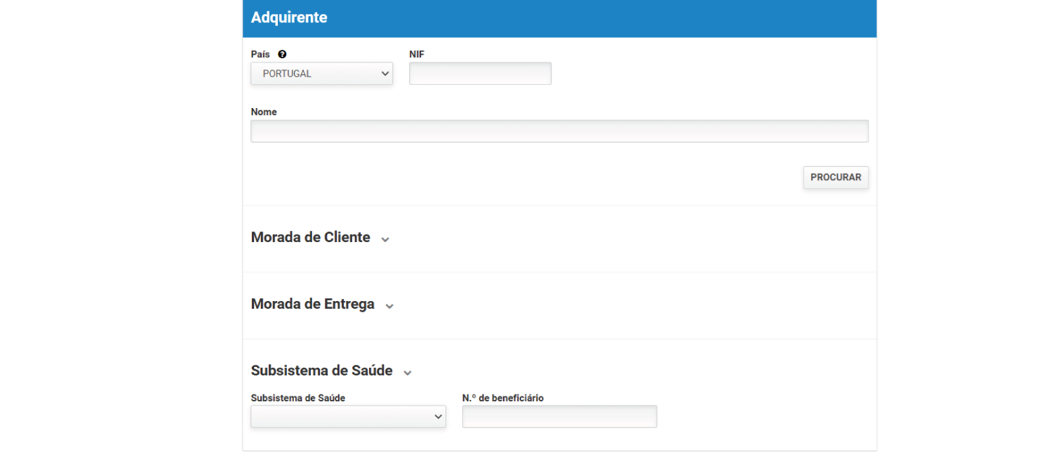 print do terceiro passo para emitir recibo verde