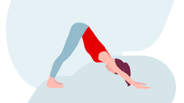 Posição Yoga cão