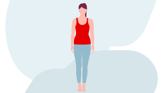Icone com senhora a fazer yoga