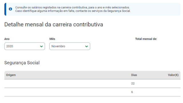 Como consultar os descontos na segurança social: veja o detalhe mensal da carreira contributiva