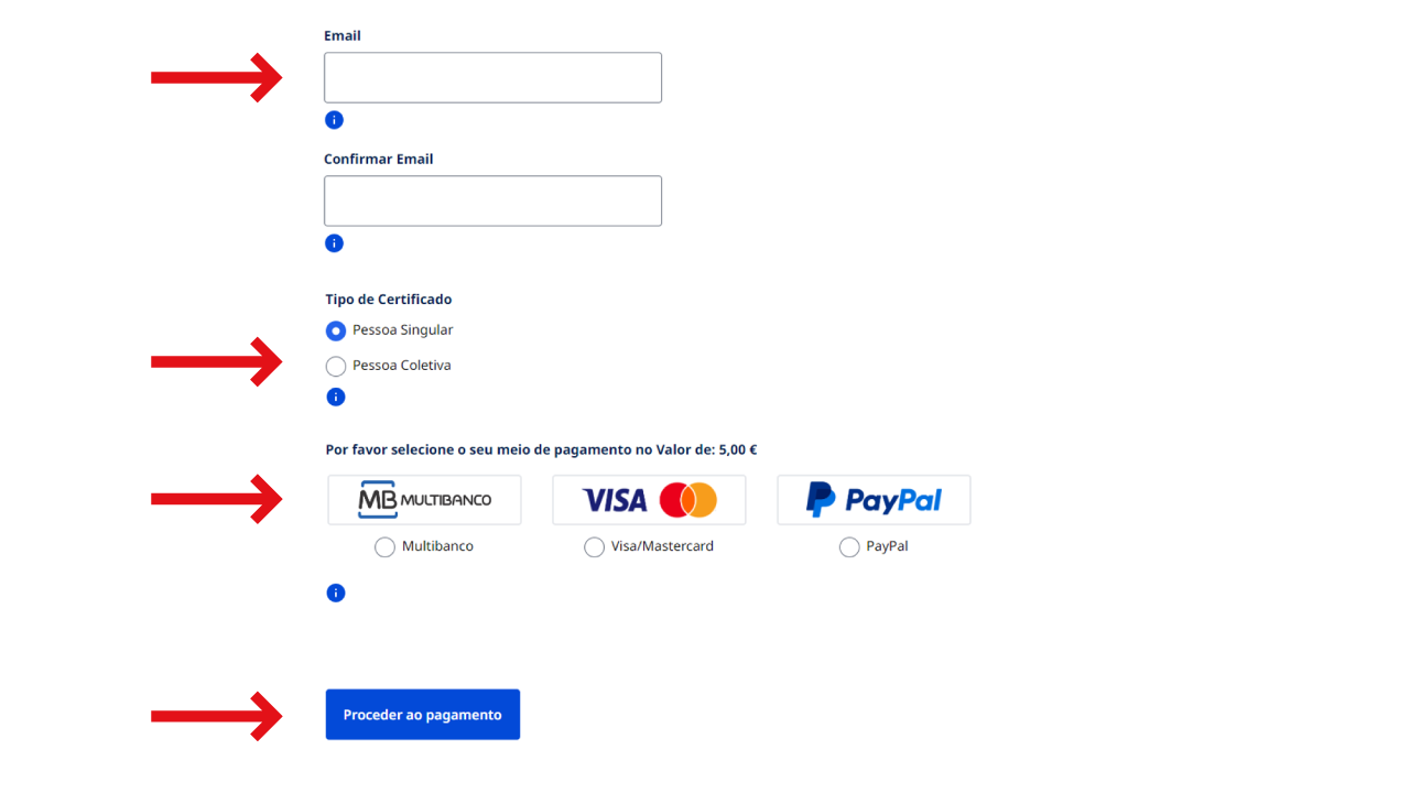 print de processo para pedir registo criminal online