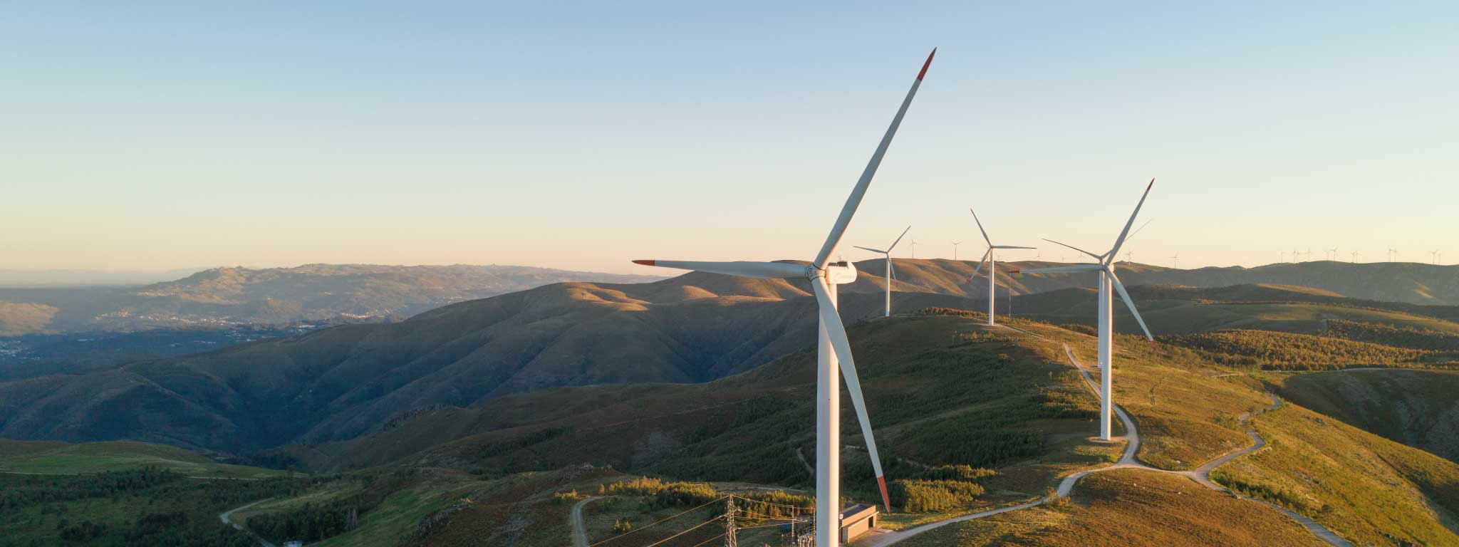 imagem de ventoinhas de energia eólica