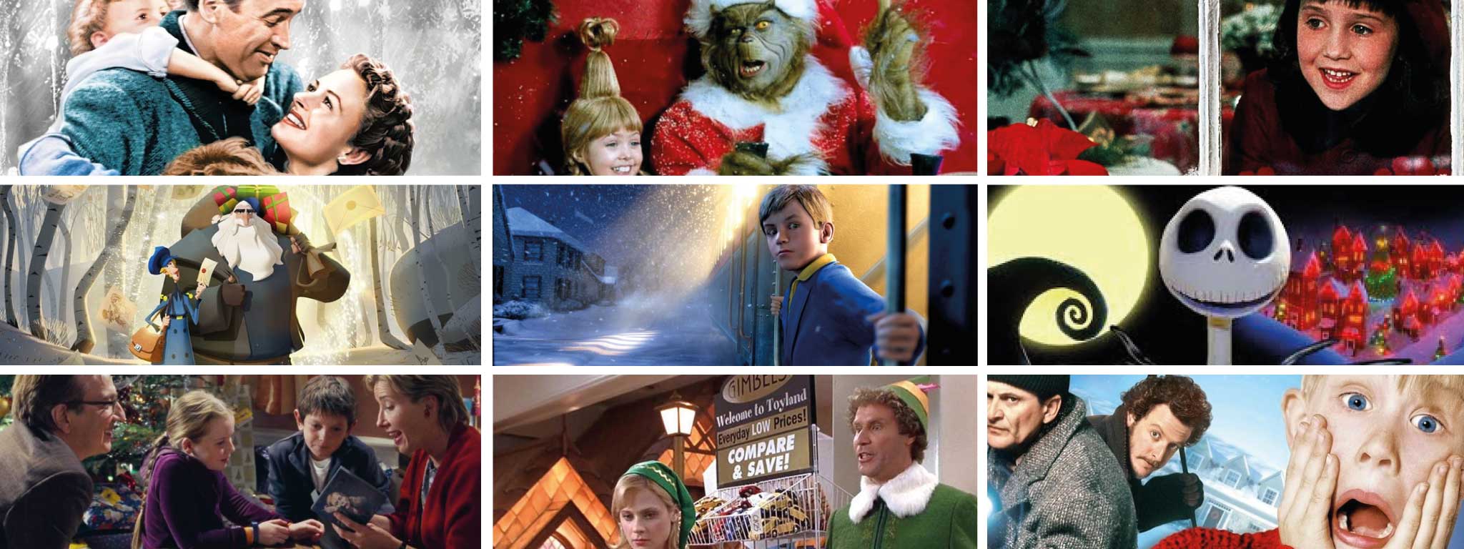 várias imagens de filmes de natal