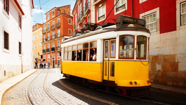 imagem de elétrico em Lisboa