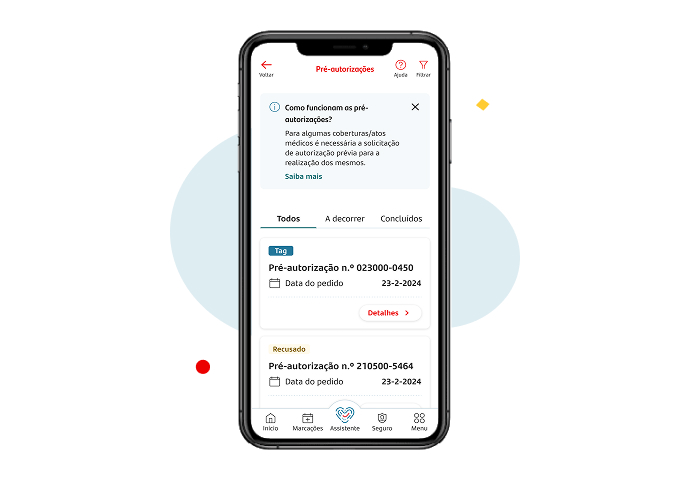 Seguro de saúde OneCare - Pré-autorização