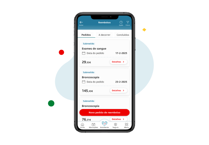 Seguro de saúde OneCare - Reembolsos