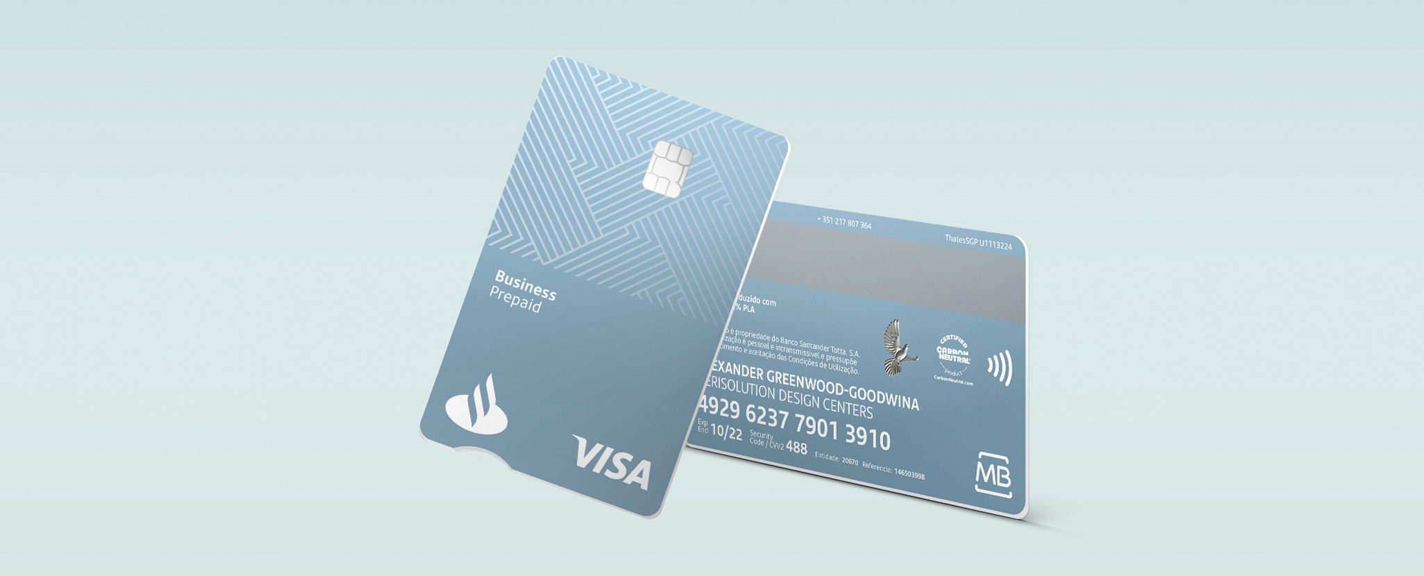 Cartão Pre-pago Santander Business