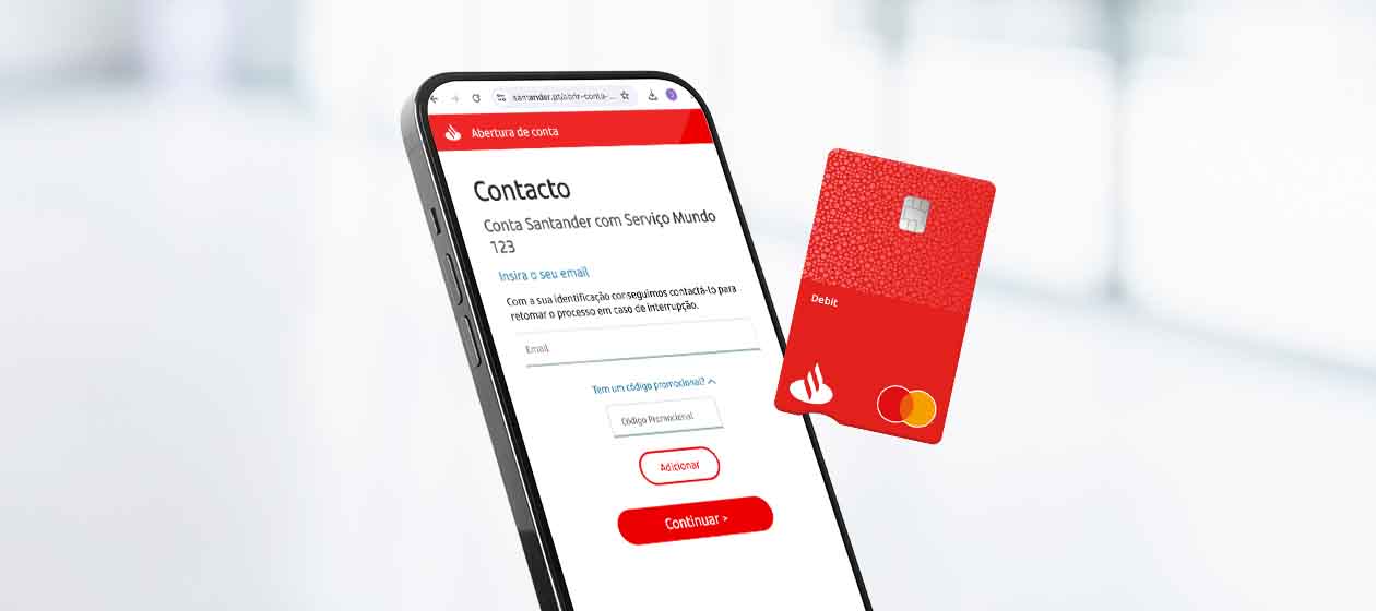 Abrir conta online no Santander
