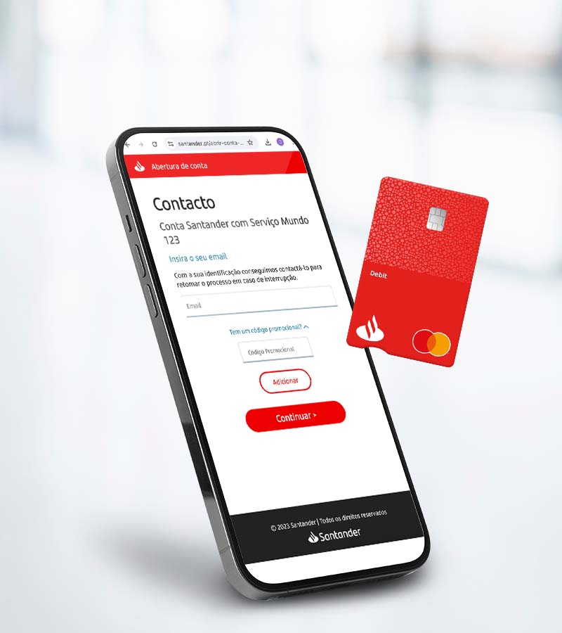 Abrir conta online no Santander