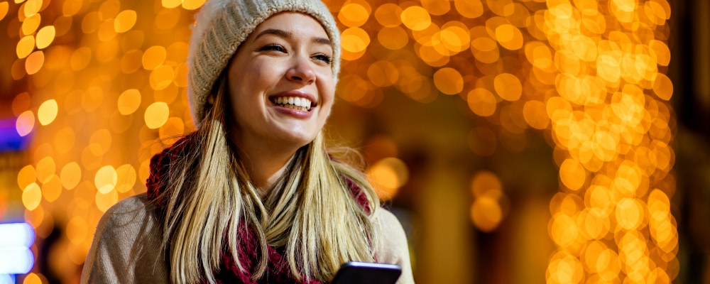 imagem da campanha de Natal do Santander para jovens